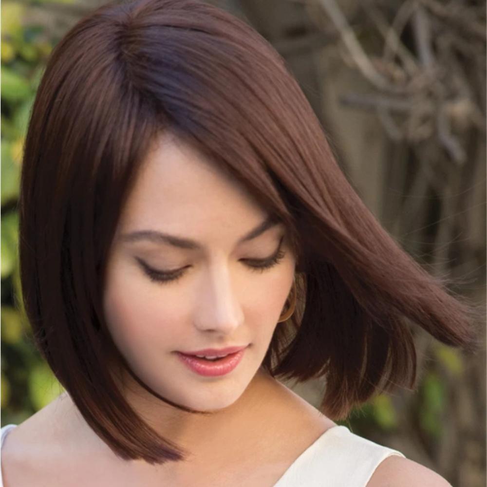 NICKOLAS Bộ Tóc Giả Ngắn Thẳng Màu Xám Bằng Sợi Tổng Hợp Cách Nhiệt