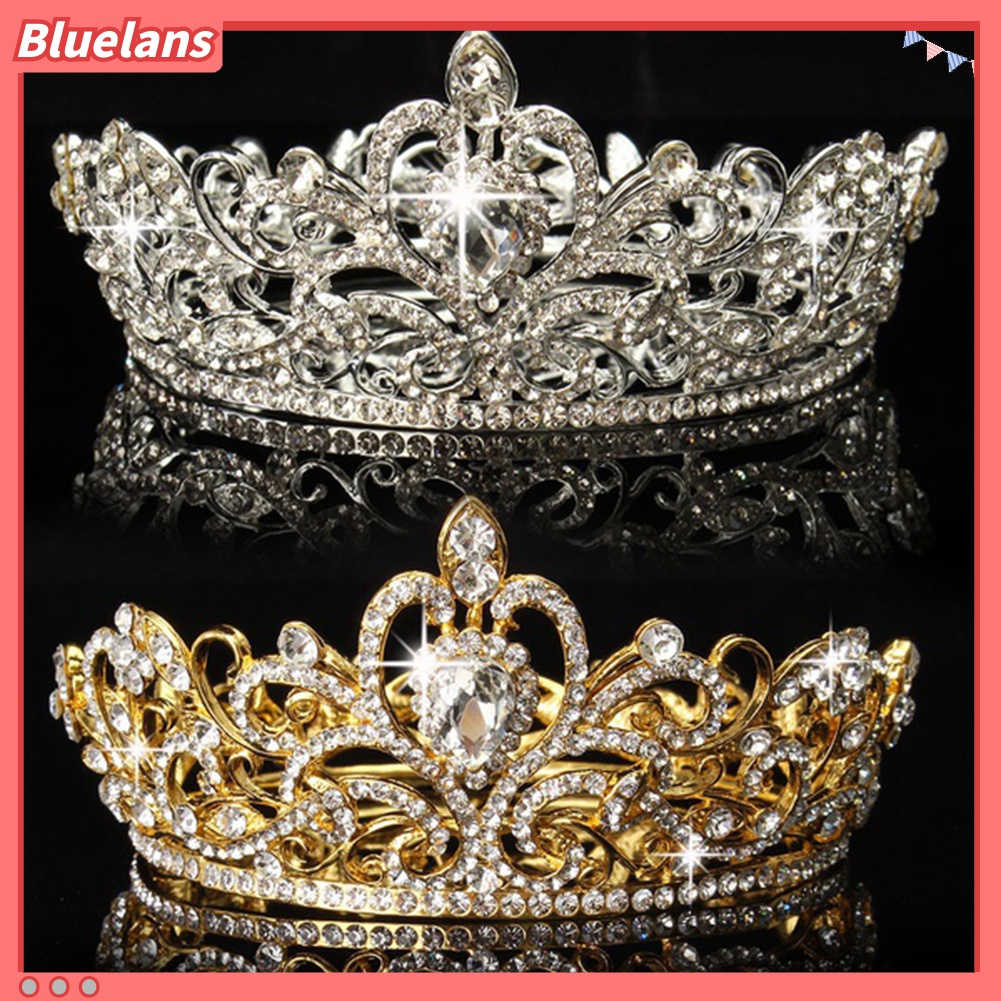 Cài Tóc Hình Vương Miện Đính Đá Lấp Lánh 48h Dành Cho Cô Dâu