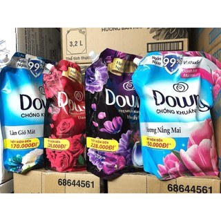 Nước xả vải Downy làn gió mát Túi 3,5L siêu khổng lồ