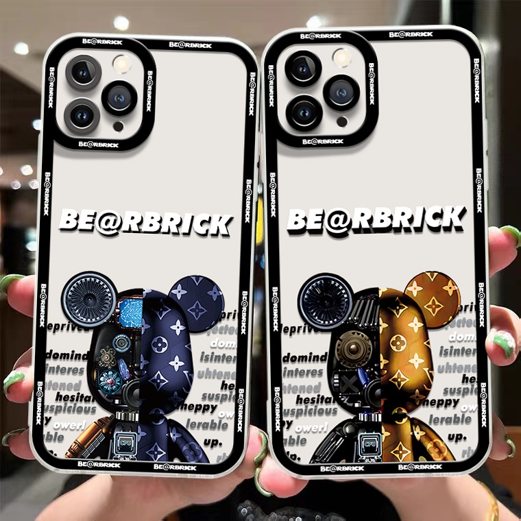 Ốp Điện Thoại Silicon TPU Mềm Trong Suốt Họa Tiết Gấu Cho IPhone 14 12 13 6 6S 7 8 14 Plus X XS XR 11 Pro Max
