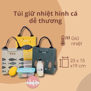 Túi giữ nhiệt hình cá dễ thương