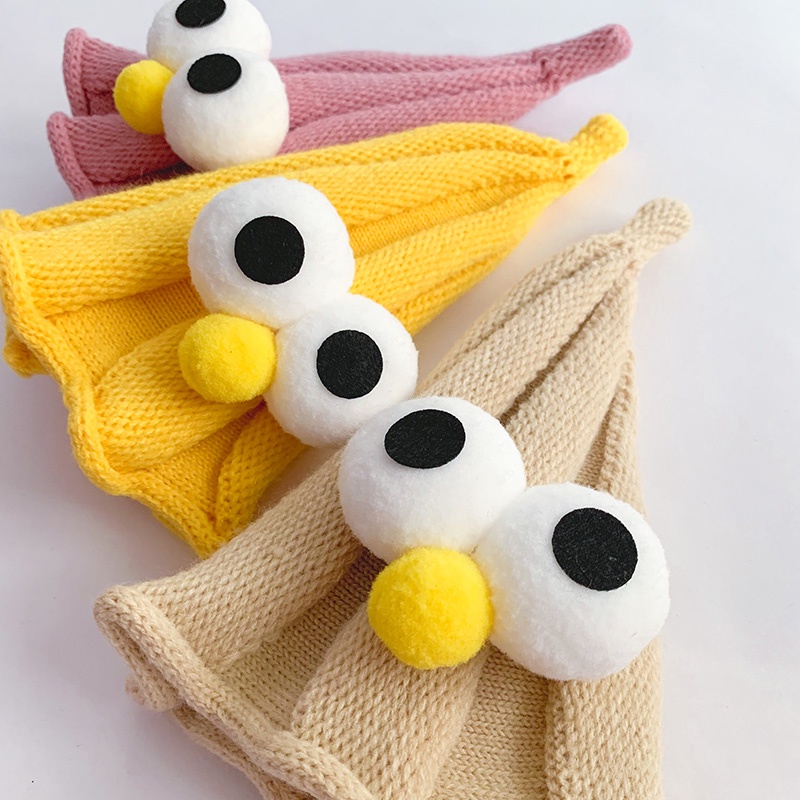 Mũ len mùa đông củ tỏi 2 mắt xinh xắn cho bé trai bé gái 3-24 tháng phong cách Hàn Quốc