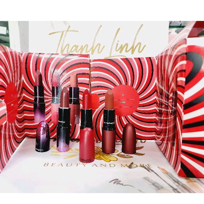 Son MAC fullsize, tách set, ko vỏ giấy, toàn màu xinh màu HOT, lên màu chuẩn đẹp, vỏ limited đặc biệt