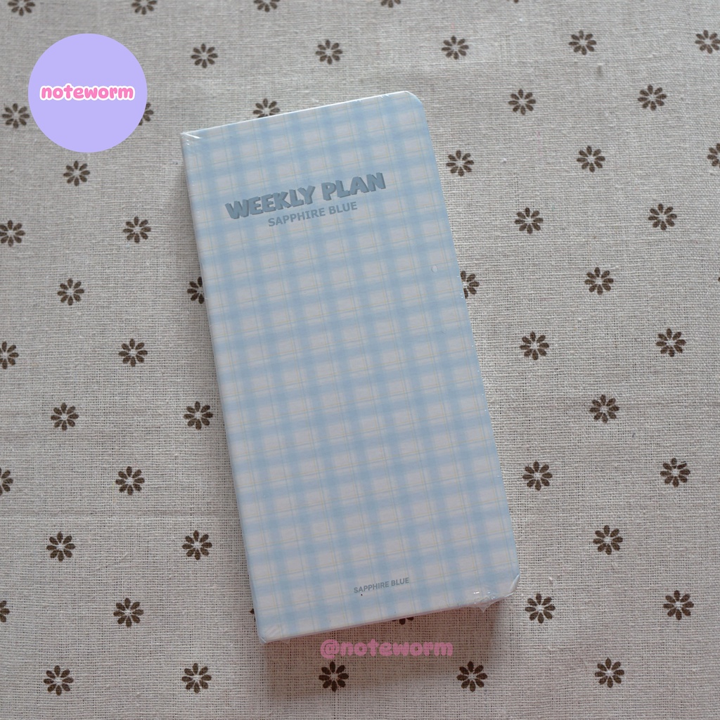 Sổ tay Slim Weekly Planner bìa Pastel ruột giấy Caro