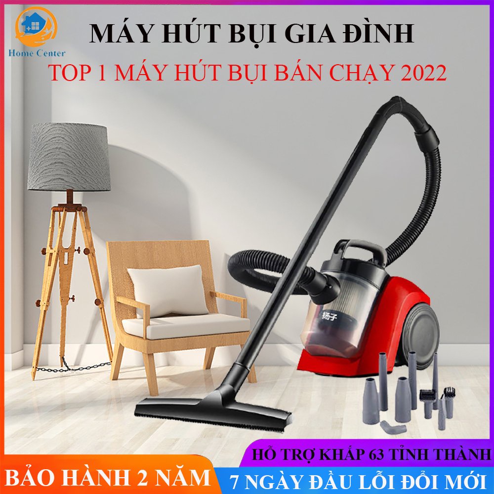 Máy hút bụi , máy hút bụi gia đình công suất lớn 1000w tặng kèm 9 đầu hút thay đổi hút mọi ngóc ngách trong gia đình.