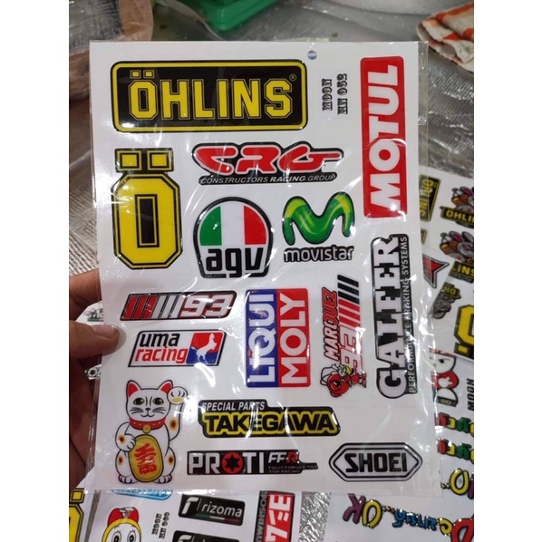 Tem dán xe máy tem nổi tem thái