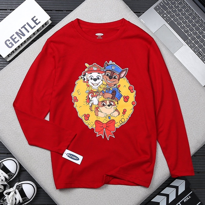 Áo phông dài tay bé trai 100% cotton xuất dư xịn đét cho bé 4-18 tuổi.