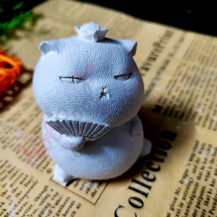 Tô Tượng COUPLE MÈO HOÀNG THƯỢNG, MÈO QUÝ PHI size S, Tượng thạch cao tô màu cao cấp chọn mẫu