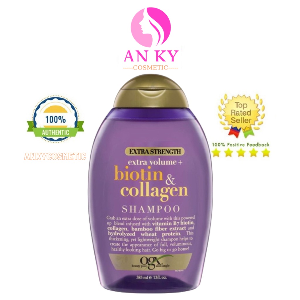 Dầu gội Biotin & Collagen OGX 385ml