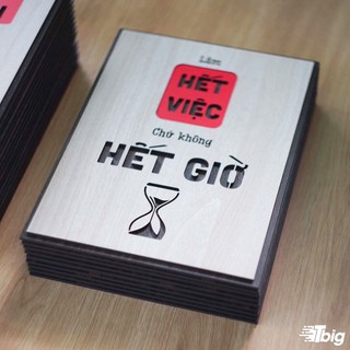 Tranh động lực TBIG119: Tranh tạo động lực làm việc hết mình không hết giờ 20x27cm