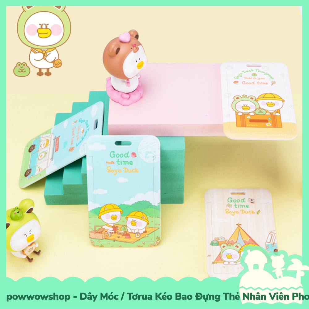 [Sẵn VN - Hỏa Tốc] Dây Móc / Dây Kéo Tơrua Bao Đựng Thẻ Nhân Viên Nhựa PC Phong Cách Vịt Nhộn Nhịp Travelling &amp; Camping