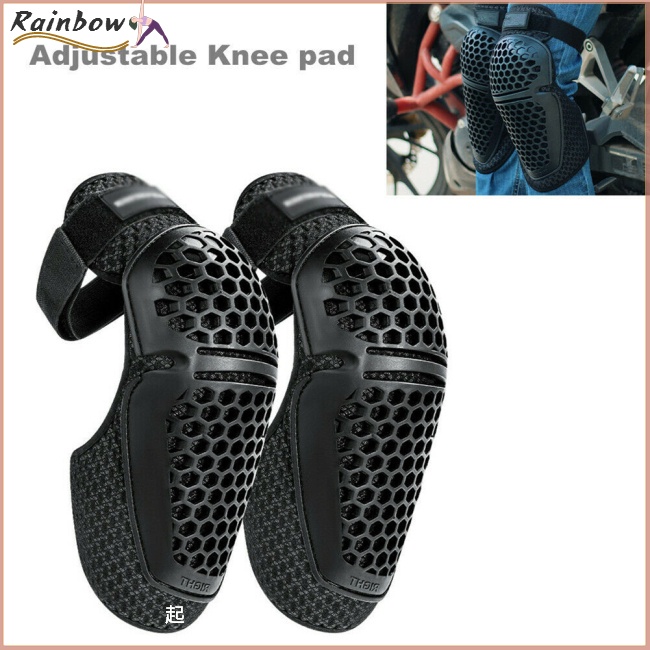 Đệm Bảo Vệ Đầu Gối Kiểu Tổ Ong Tản Nhiệt Thoáng Khí Có Thể Điều Chỉnh Cho Người Đi Xe Mô Tô