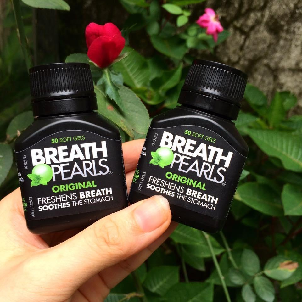 Thơm Miệng Thảo Dược Breath Pearls Fresh Mint Lọ 50 Viên