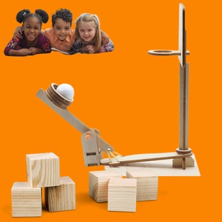 Đồ Chơi Lắp Ráp Mini Bóng Rổ bộ lắp dán bóng rổ gỗ rèn luyện kiên trì và phản xạ cho bé trang trí góc học tập