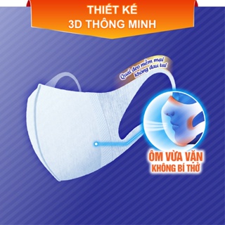 HB GIFT Khẩu trang Unicharm 3D Mask Ngăn Khói Bụi hộp 30 miếng