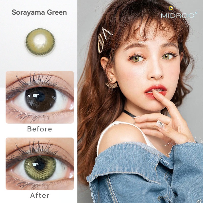 Kính áp tròng Midroo sorayama 14.0mm mềm mại thoải mái phù hợp cho học sinh
