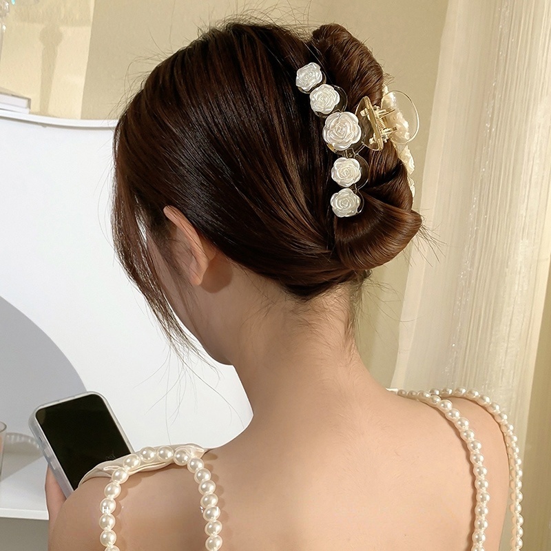 Kẹp tóc CHLINS hình hoa hồng thời trang dành cho nữ