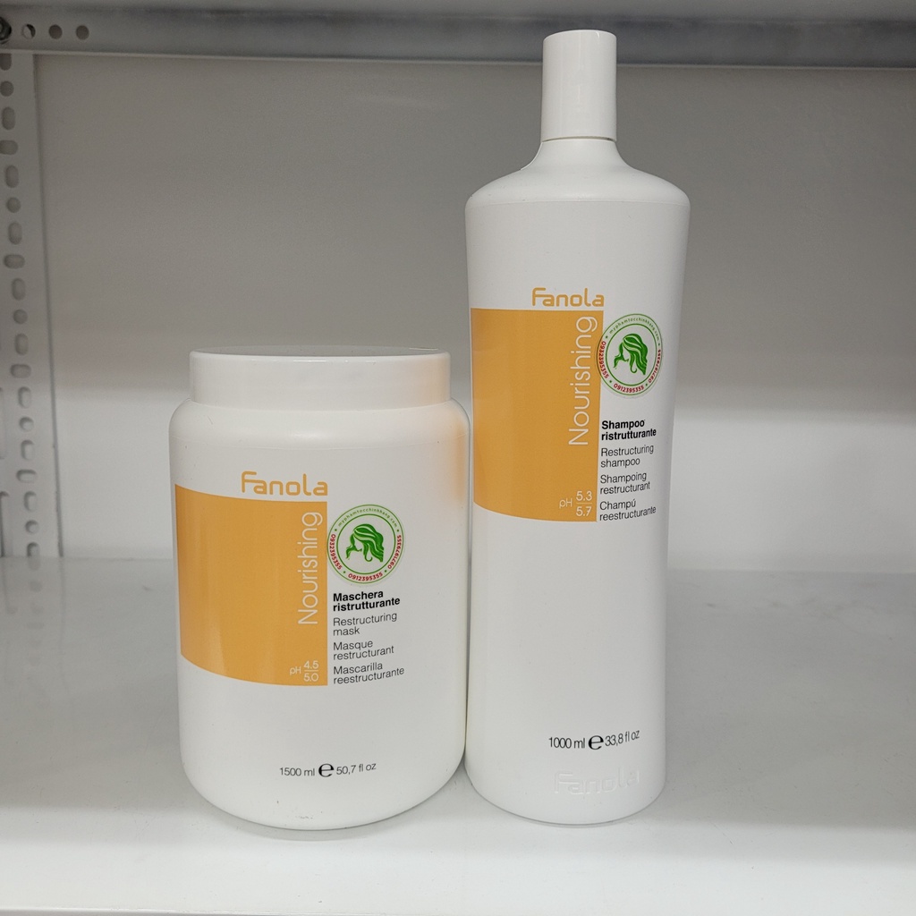 Dầu Gội Hấp Fanola Nutricare Chăm Sóc Tóc Khô Hư Tổn 1000ml/1500ml