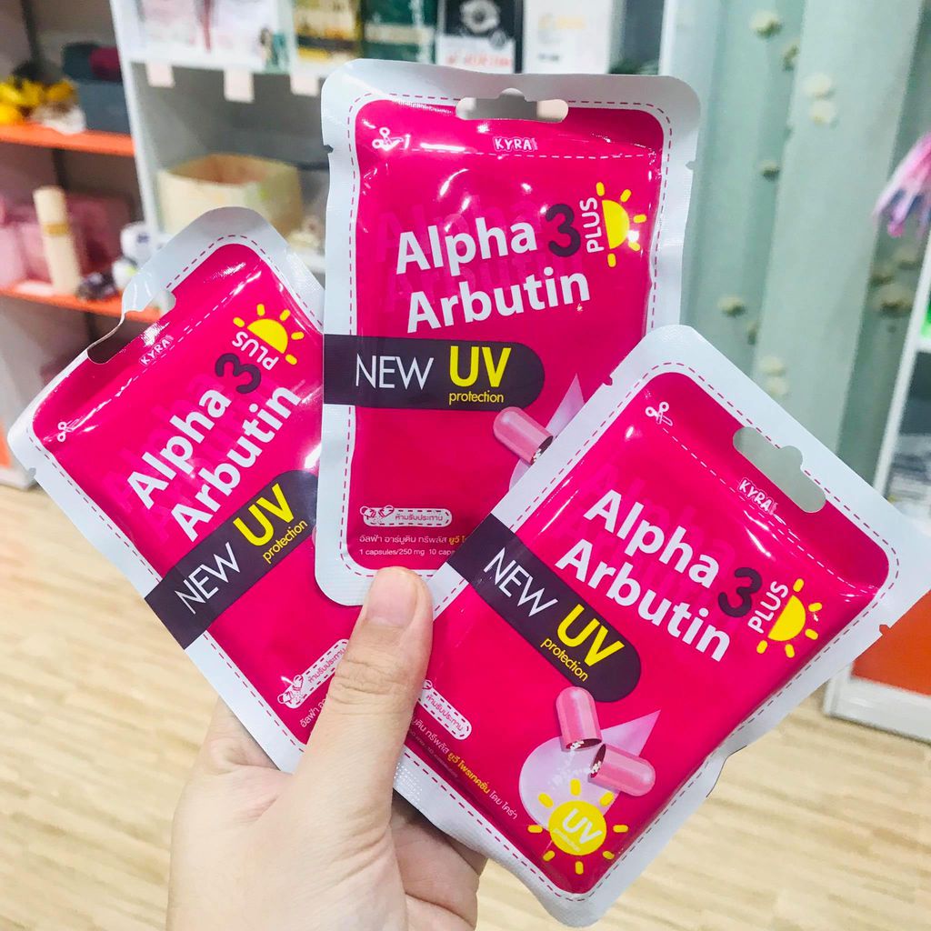 Viên kích trắng chống nắng Alpha Arbutin 3 Plus 10 viên/vỉ