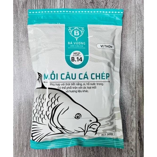 Mồi câu cá chép B14 ( 300gram ) | Mồi câu Bá Vương