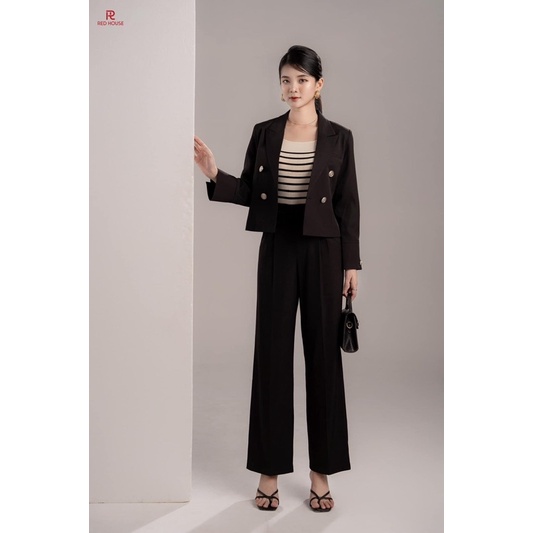Vest crotop cúc đồng xẻ tay