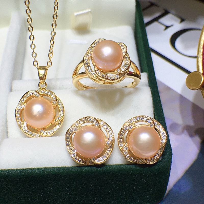 Set Ba Món Trang Sức Thời Trang Nữ 8-9mm