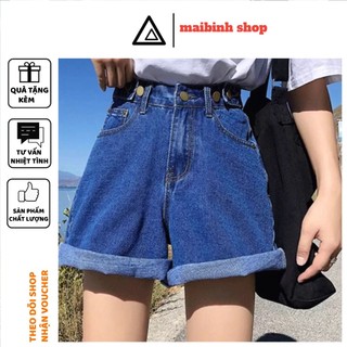 Quần Short cạp cao sắn gấu
