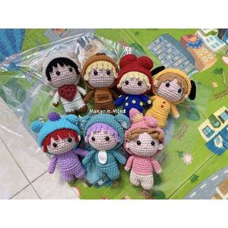 BTS cosplay BT21 thú nhồi bông bằng len handmade