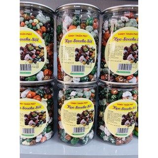 Kẹo Sỏi Đá Nhân Socola Hũ Pét 500gr - Loại Đặc Biệt
