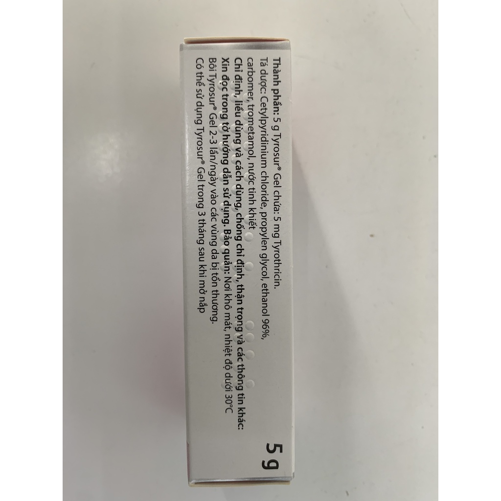 GEL BÔI DA TYROSUR tuýp 5g