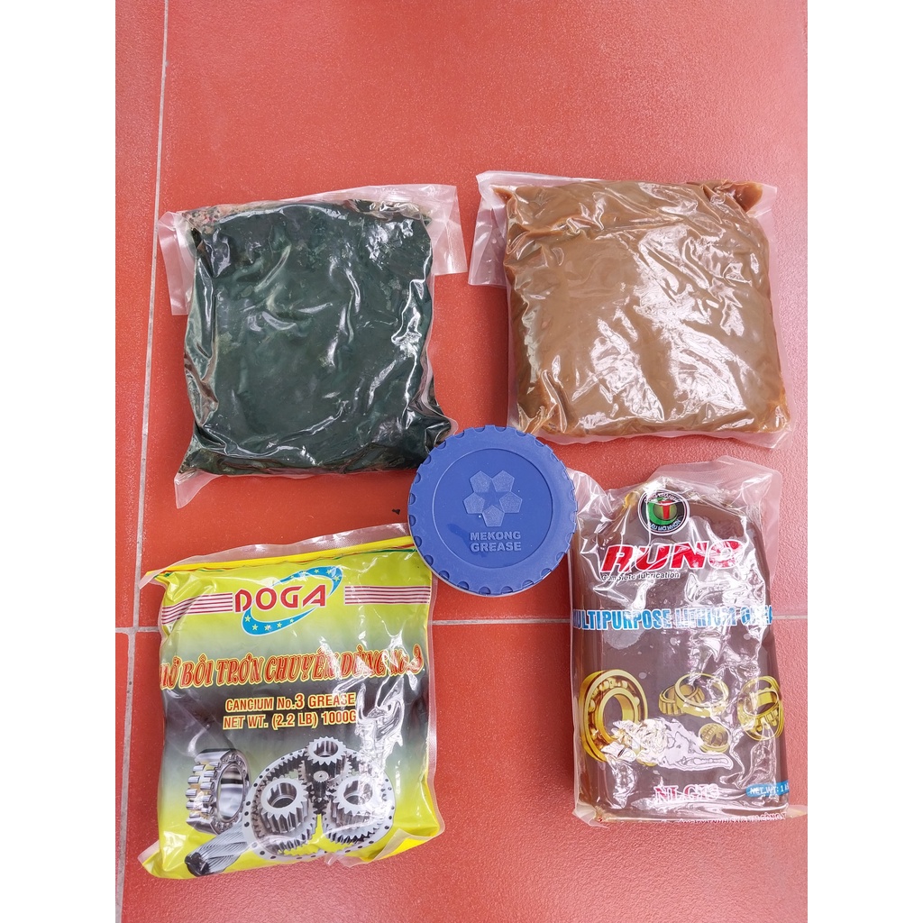 Mỡ bò bôi trơn chịu nhiệt vàng xanh gói 1kg