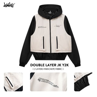 Áo khoác dù /double layer jk y2k/