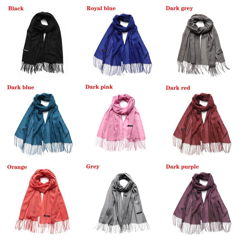 Khăn Choàng Cashmere Kẻ Sọc Ấm Áp Mùa Đông