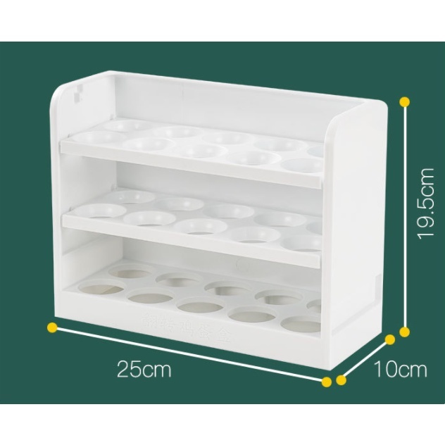 khay nhựa để trứng 2 tầng 32 ô - Khay Đựng Trứng TIỆN ÍCH cao cấp dùng đê tủ lạnh