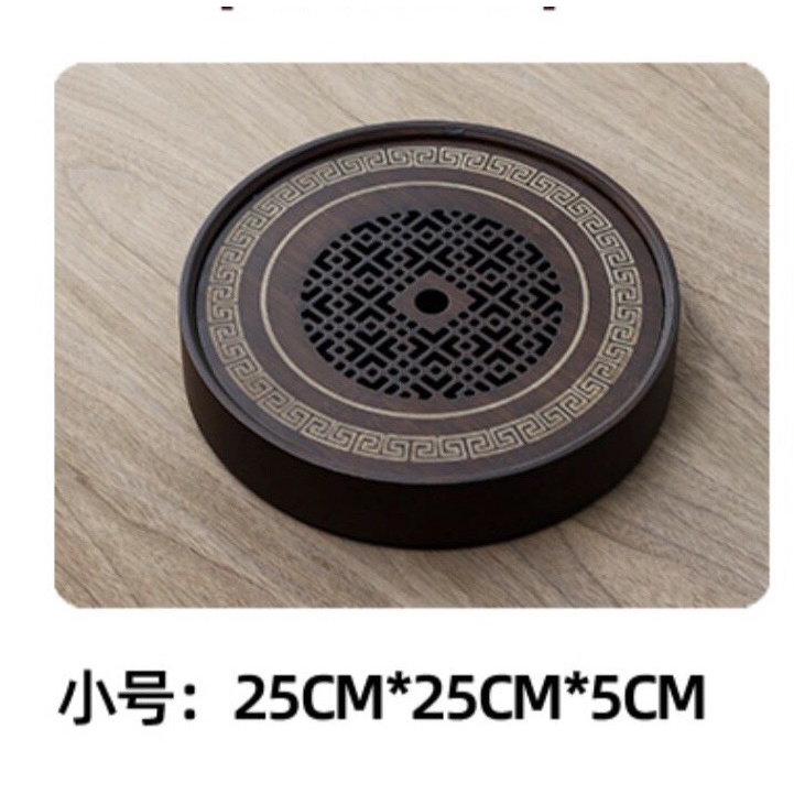 Khay  uống trà cao cấp hình tròn mã 678TN