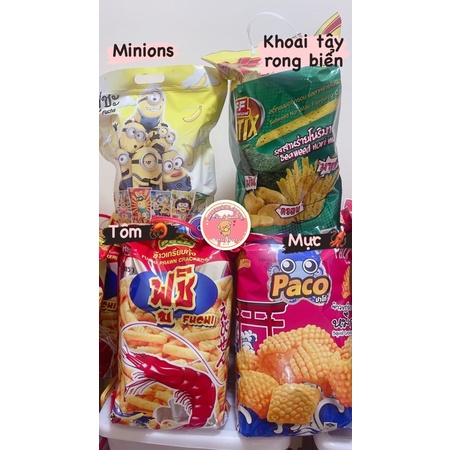 SNACK BIM BIM TÚI SIÊU TO KHỔNG LỒ (MINIONS/TÔM/MỰC/KHOAI TÂY RONG BIỂN)