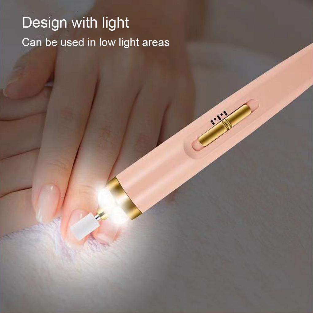 Máy Mài Đánh Bóng Móng Cầm Tay 4 Chế Độ Kèm Sạc USB Tiện Dụng Cho Nữ