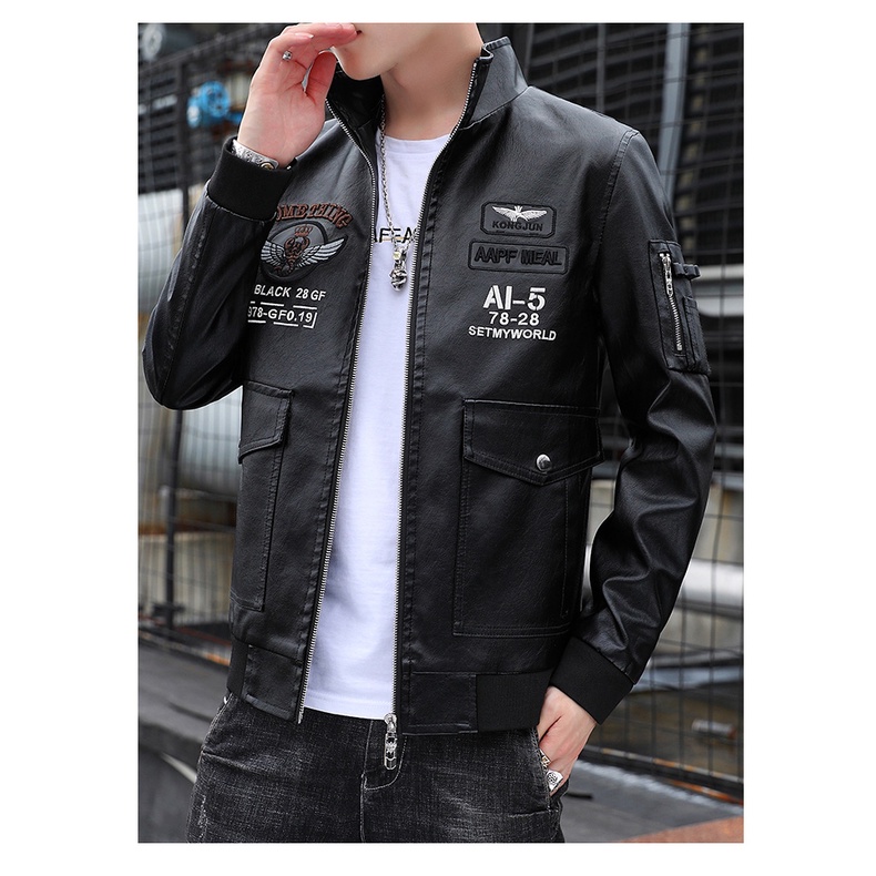 Áo Khoác Da Thời Trang Size Lớn Cho Nam