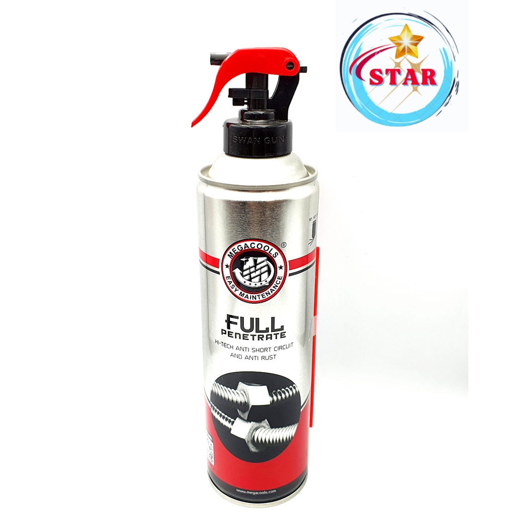 MEGACOOLS FULL PENETRATE 500ml Rửa sên, phá sét, chống ăn mòn, chống oxi hóa, hàng chính hãng