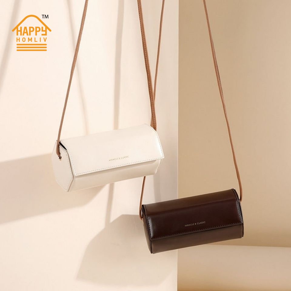 HAPPY HOMLIV Túi Đeo Vai Cỡ Nhỏ Thiết Kế Đơn Giản Thời Trang Cho Nữ