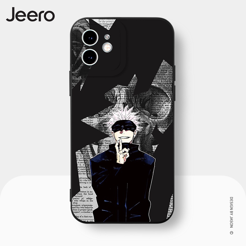 Ốp điện thoại JEERO chống bẩn ngộ nghĩnh hoạt hình ngầu dễ thương đẹp mềm Cho iPhone 14 13 12 11 Pro Max SE 2020 X XR XS 8 7 ip 6S 6 Plus kute HFE1435