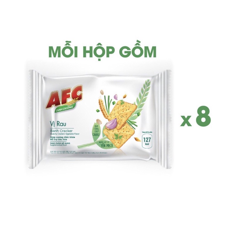 Bánh AFC vị rau hộp 8 gói