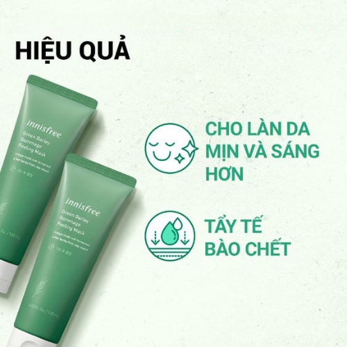 Mặt Nạ Tẩy Da Chết Innisfree Green Barley Gommage Peeling Mask 120ml của Hàn Quốc myphamhocngan