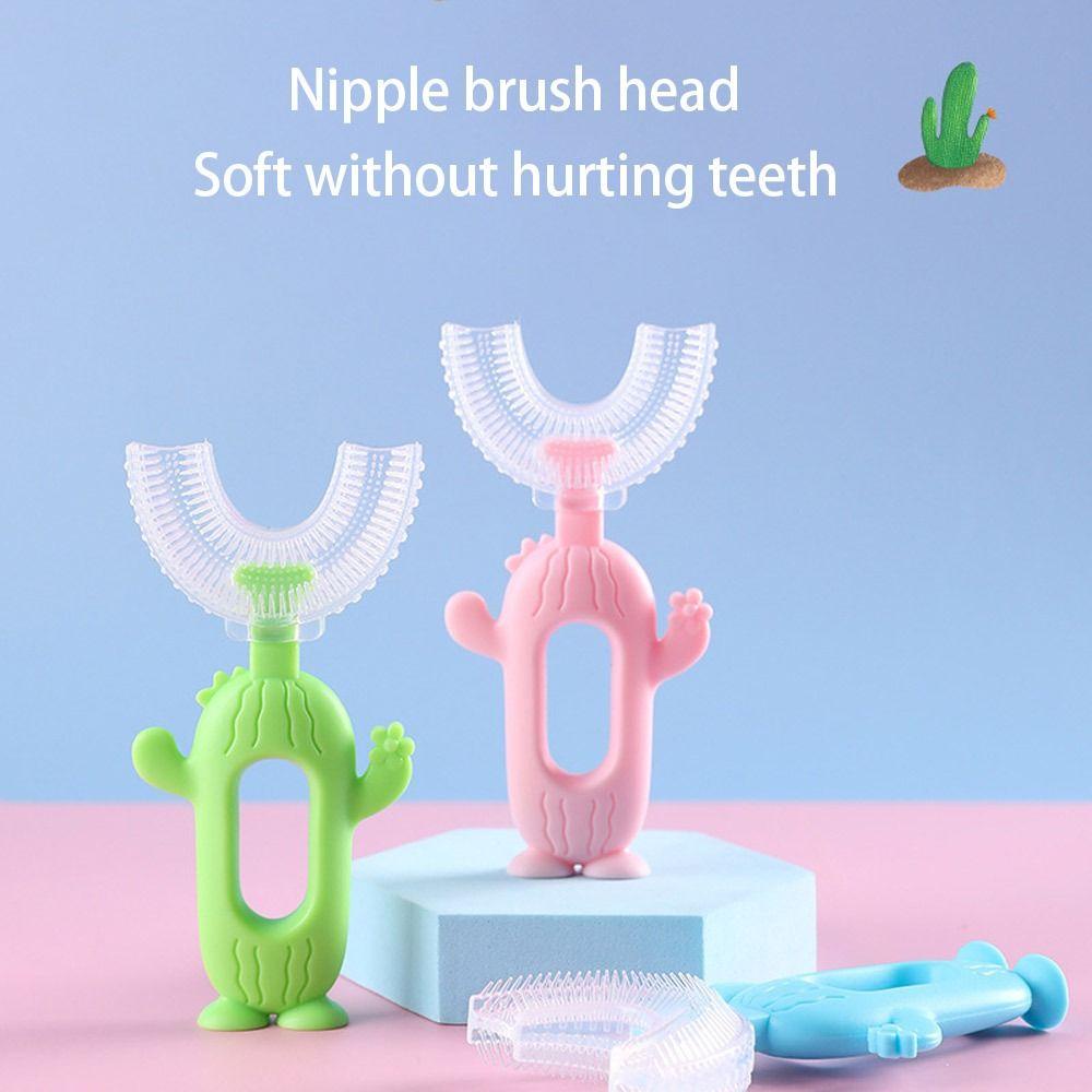 Layor1 Bàn Chải Đánh Răng Hình Chữ U Họa Tiết Xương Rồng Chăm