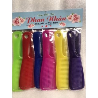 💥lốc 12 cây lược lớn phan nhân, dài 2 tất, nhựa dẻo