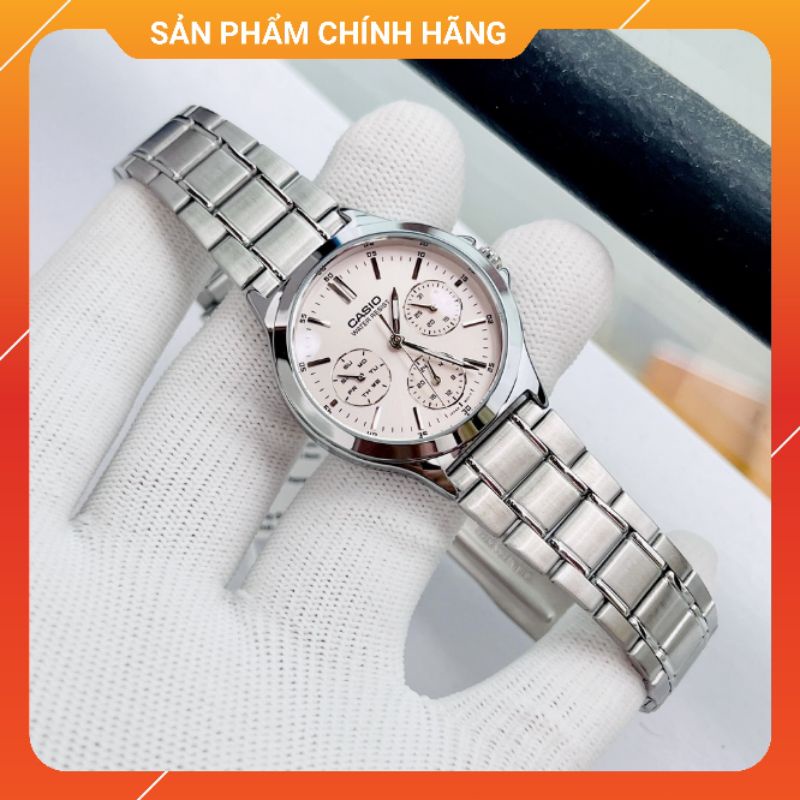 Đồng hồ nữ dây thép chính hãng Casio LTP-V300D