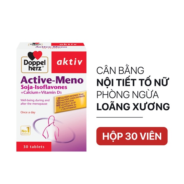 Combo viên uống cân bằng nội tiết tố nữ Doppelherz Aktiv Active Meno (20 viên/hộp)