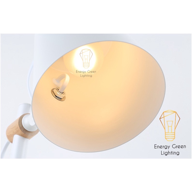 Đèn Để Bàn Làm Việc Energy Green Lighting Vintage DB-3040 - Tặng kèm bóng LED - Bảo hành 12 Tháng - Có Video