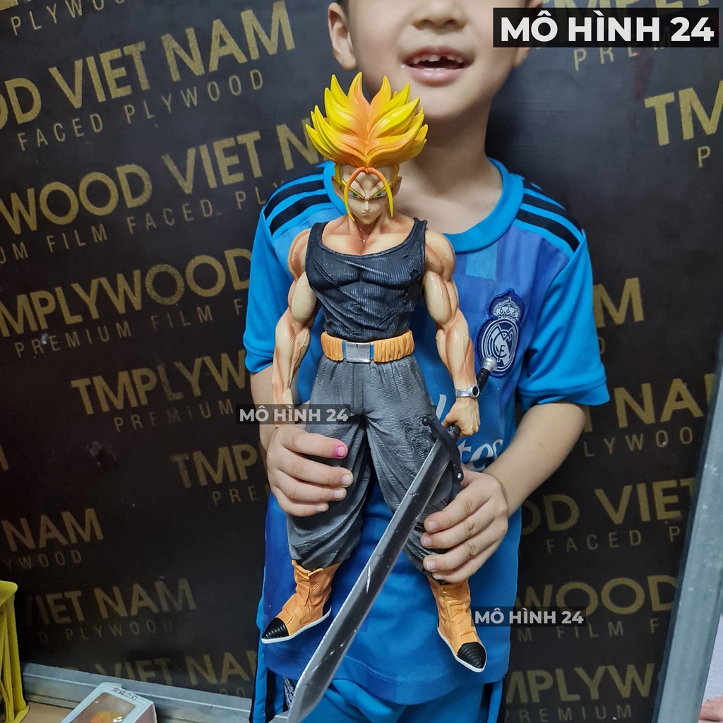 [40cm 2,5kg] Mô hình trunks nhân vật figure anime dragonball dragon ball Ca lích ssj SD future trunk 2 đầu