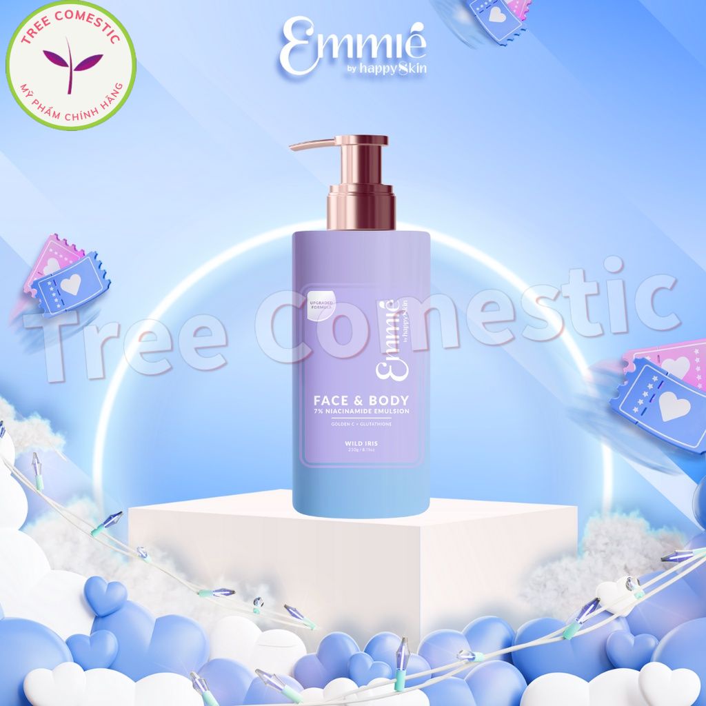 Kem Dưỡng Trắng Cho Da Mặt Và Cơ Thể Chứa 7% Niacinamide Emulsion Golden 230g